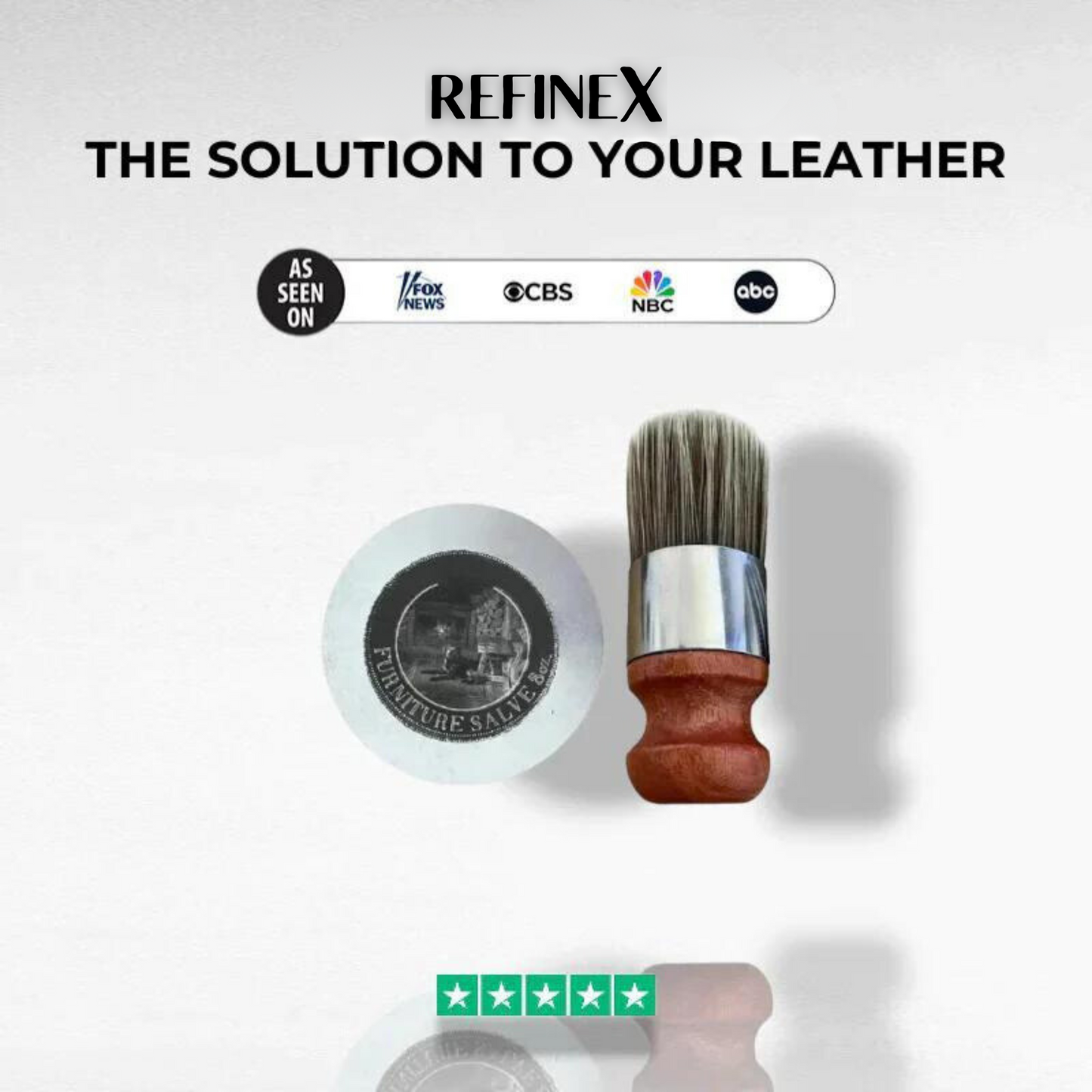 Leather Repair Cream with Free Brushes